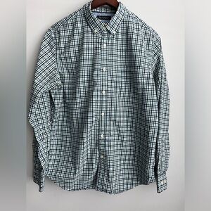 Banana Republic grant fit size L long sleeve plaid button down shirt